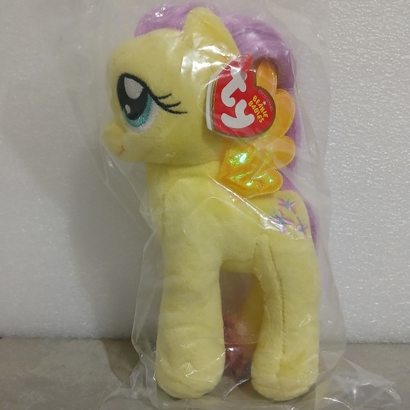 TY Beanie Babies Fluttershy My Little Pony 2014 7" Plush Toy (NEW) - Picture 1 of 7